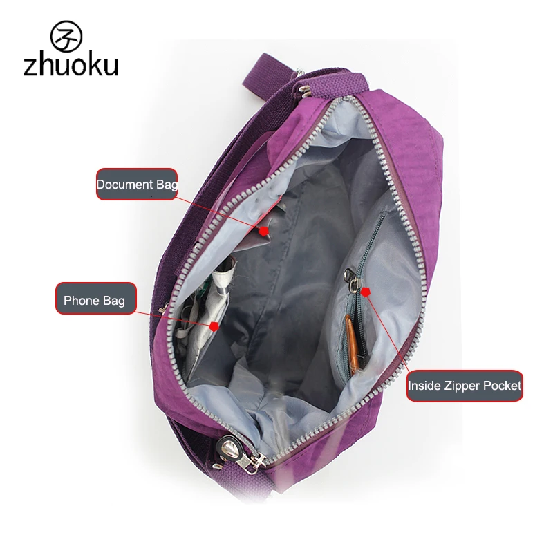  2019 New Women Top-handle Shoulder Bag Designer Handbags Nylon Crossbody Bags Female Casual Shoppin - 1000005269181