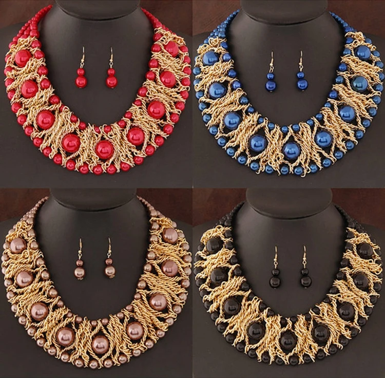 2016 New Jewelry Sets For Women Boutique Jewelry Sets African Beads