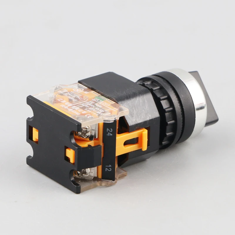 Buy LAY38 20X3 Three Position Rotary Self locking Push Button Switch 10A 2NO