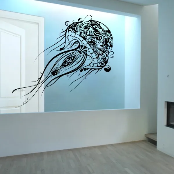 Jellyfish Beatiful Abstract Decal Extra Large Vinyl Wall Decal 132.08cm