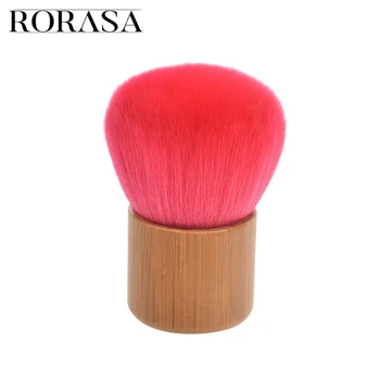 

Bamboo Handle Makeup Brush Big Contour Concealer Blending Cosmetic Brushes Red Kabuki Foundation Cosmetics Powder Brush Tool