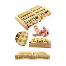5 Raw Natural Oak Wooden Foot Roller Wood Care Massage Stress Relax Relief Therapy Massager Spa Care Gift Foot Massage