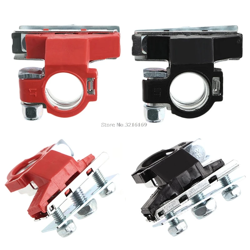 

For 2Pcs Leisure Battery Terminals Connectors Clamps for Car Van Caravan Motorhome Promotion