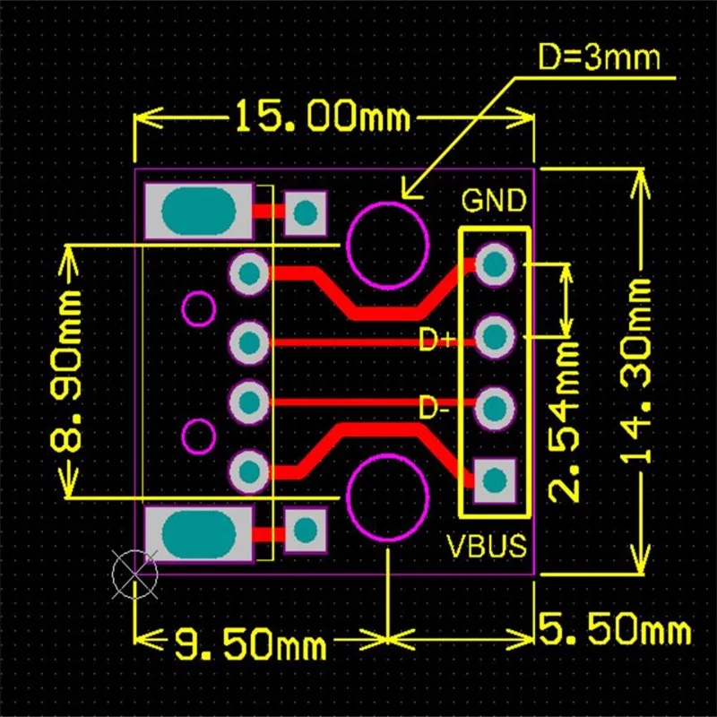 1 шт. USB с поворотной головкой DIP 2,54 мм прямой штекер в 4 P сварочный телефон мощность передачи данных линия головы