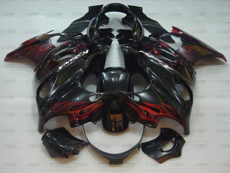 GSX600F 1998-2006 Катана тела Наборы GSX600F 00 01 обтекателя Наборы GSX 600F 00 01 красные, синие обтекатели с языками пламени