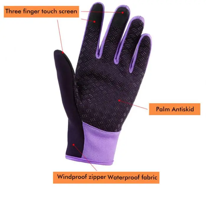 Горячая Распродажа, мужские и женские зимние водонепроницаемые теплые перчатки с тремя пальцами и сенсорным экраном для занятий спортом на открытом воздухе, инструменты безопасности на рабочем месте