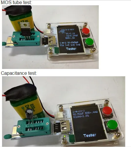 MK-328 MK328 ATmega328 8 МГц цифровой Транзистор тестер Триод постоянной ёмкости, универсальный Конденсатор СОЭ метр 1,8 "ЖК-дисплей Дисплей DIY Наборы с