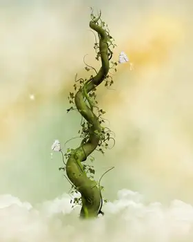 

magic tree butterfly clouds Backgrounds Vinyl cloth High quality Computer print wall backdrops