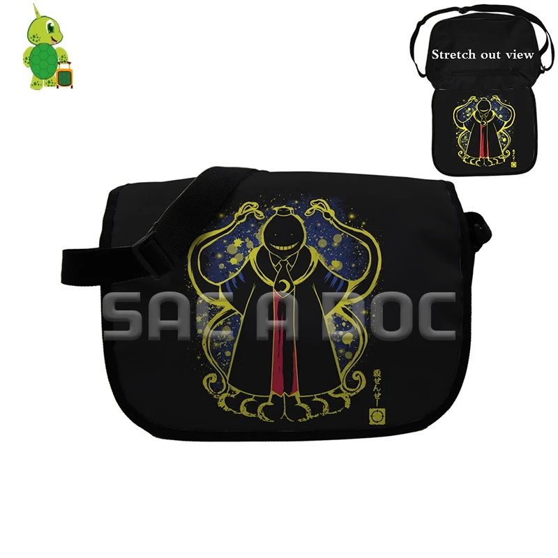 Убийство классе Korosensei флуоресценции сумка Для женщин мужчин Crossbody Сумки мальчики
