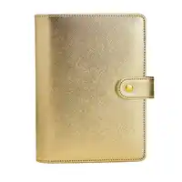 2019 Lovedoki ノートブックギフト 6 穴ルーズリーフ日記 A5 & A6 スパイラルプランナーシルバーゴールドカバー Dokibook オーガナイザー韓国文具