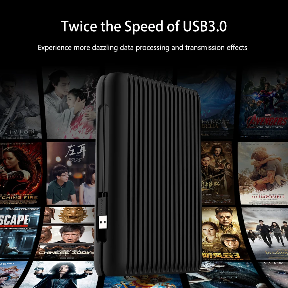 ORICO 2 TB USB3.1 Gen2 TYPE-C 10Gbps 3.5 High-Speed Shockproof External Hard Drives HDD Desktop Laptop Mobile Hard Disk EU Plug