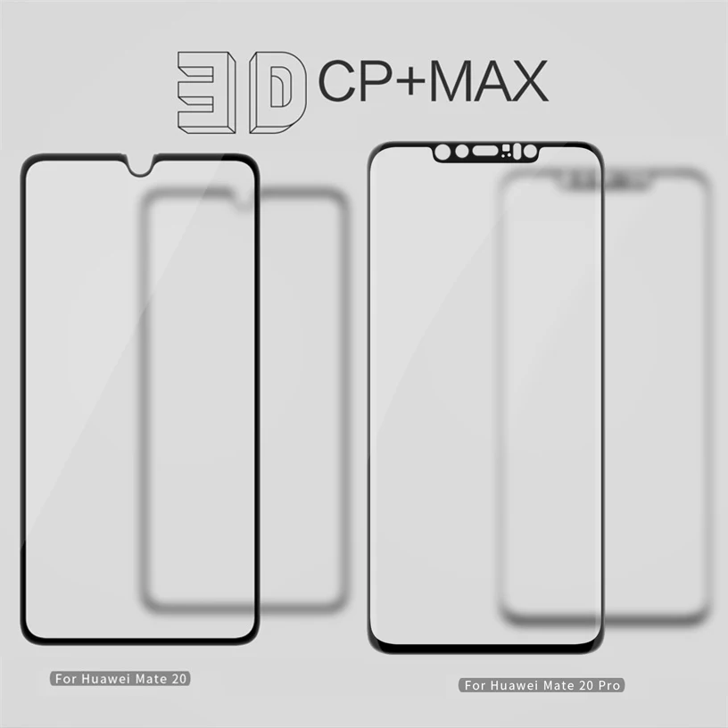 3D CP + Max стекло для Huawei Mate 20 Nillkin защита экрана кривая полное покрытие 9H Arc Премиум