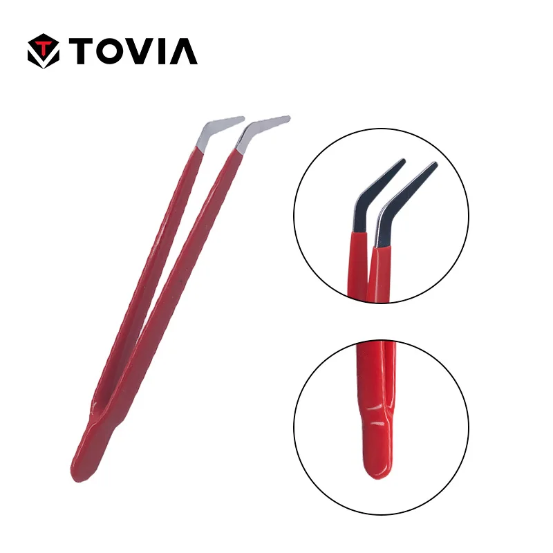 TOVIA pinzas electronica 2 piezas de precisión Industrial Pinzas Pincet Acero inoxidable ESD Pinzas herramientas de reparación de electrónica TOVIA pinzas electronica 2 piezas de precisión Industrial Pinzas Pincet Acero inoxidable ESD Pinzas herramientas de reparación de electrónica