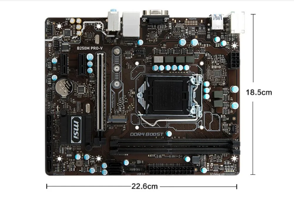 

original motherboard New MSI B250M PRO-V B250 LGA 1151 DDR4 M.2 SATA3 Desktop Motherboard mainboard