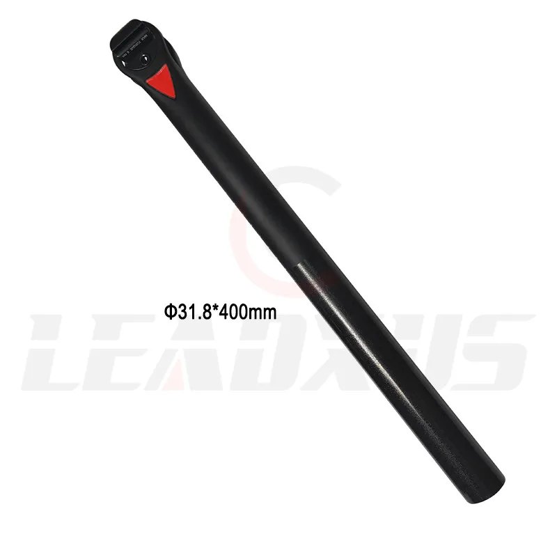 LEADXUS TSP01 полный углеродный горный велосипед Подседельный штырь MTB дорожный велосипед подседельная Труба рамы из карбона 27,2/31,6*400 мм овальная форма/круглая в сечении направляющая - Цвет: 31.6 x 400mm