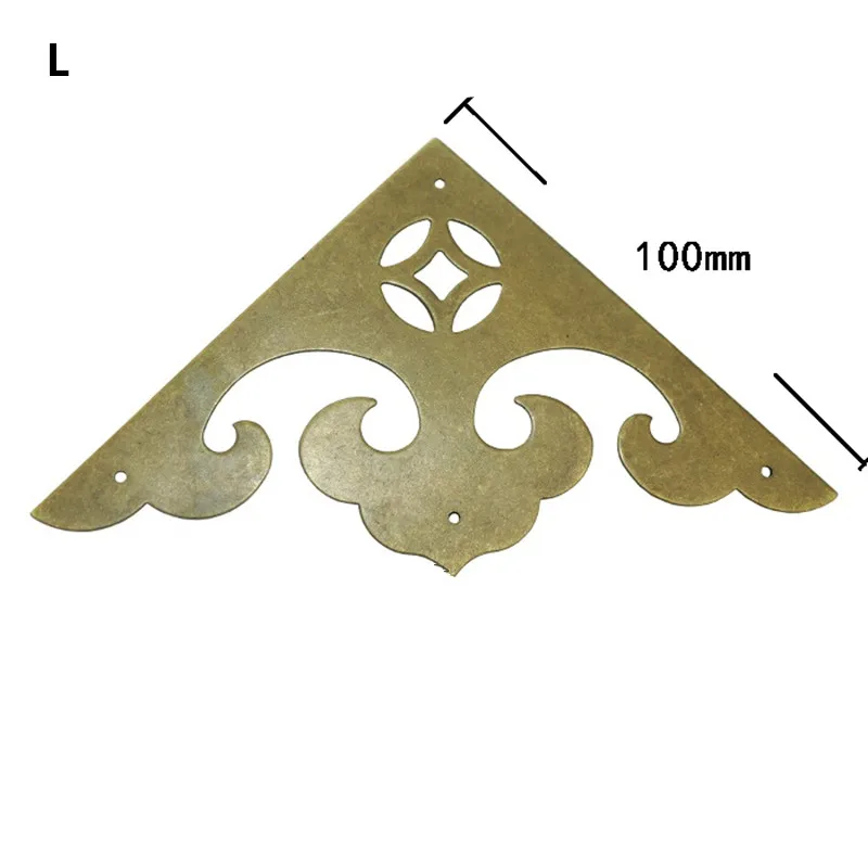 Filigree-Triangle-Brass-Coner-Cabochon-Chinese-Ancient-Vintage-Cover-Flatback-Embellishments-Scrapbooking-Wine-Wooden-Box-Decor
