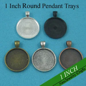 1 inch round pendant trays