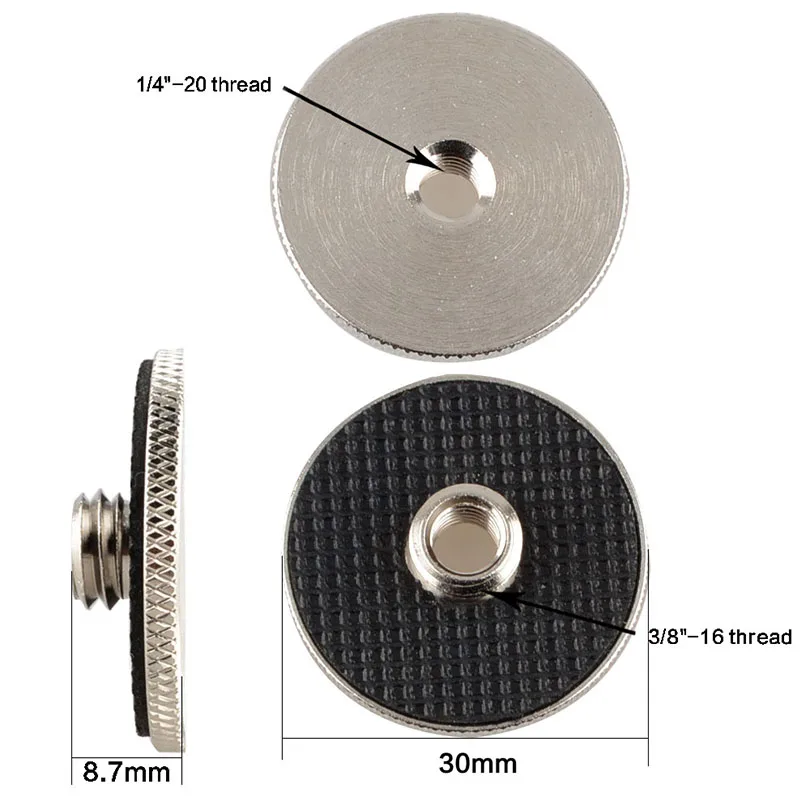 5PCS Camera Screw Thread  Adapter Quick 14 Female to 38 Male Camara Screw For Tripod DSLR QR Plate Foto Studio C0983 (8)
