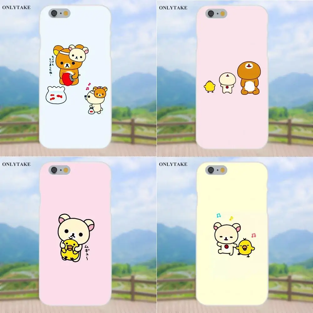 Прекрасный Rilakkuma первый Series для Apple iPhone 4 4S 5 5C SE 6 S 7 8 Plus X Galaxy grand Core II Prime Alpha Soft Cell