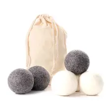 Модные шарики для сушки шерсти 6 упаковка натуральные органические многоразовые для стирки смягчитель альтернатива