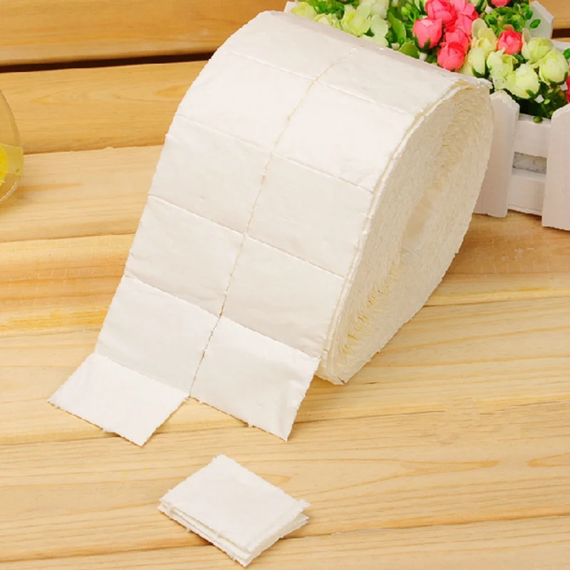 

Nail Remover Paper Cotton Wraps Nail Gel Polish Makeup Remove Wipes Pads 1 Roll 500pcs Nail Art Clean Tool Manicure