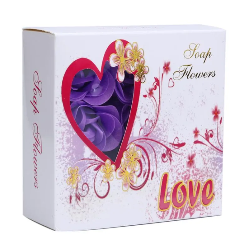 1 коробка, 9 цветов, ароматизированное мыло для ванны, лепестки роз, свадебное украшение, fansy rosy цветочный с коробкой, лучший подарок, поставка# B5