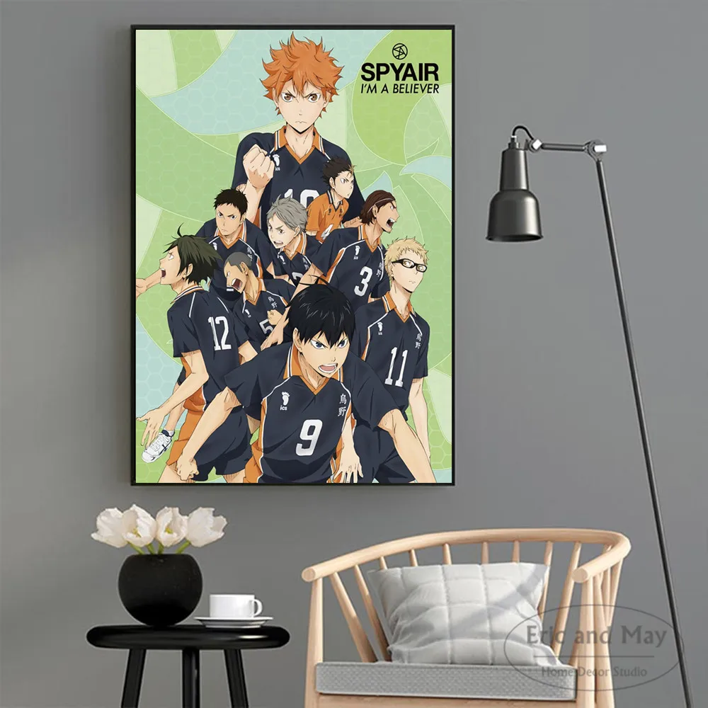 Haikyuu Anime Full Characters Canvas Art Print Painting Modern Wall Picture Home Decor Bedroom Decorative Posters No Frame