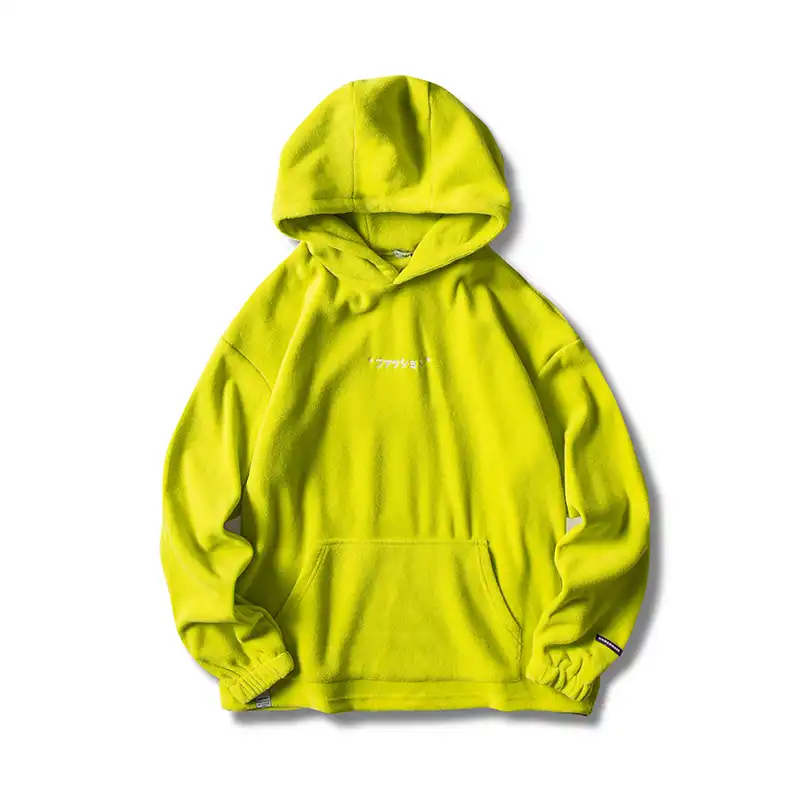 neon yellow hoodie men