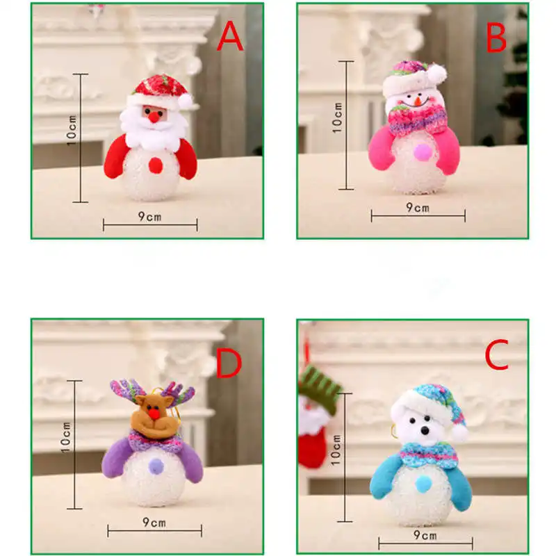 Multicolor EVA Christmas LED Light Lamp Home Decoration Christmas Tree Pendant for party free shopping #2o23 (17)