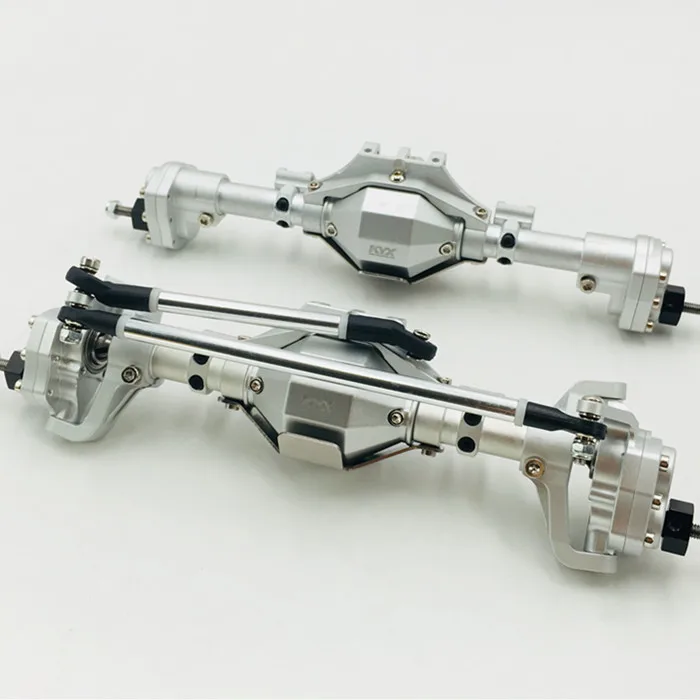 KYX Алюминиевая CNC широкая Передняя и задняя оси для Axial SCX ll 90046|Детали аксессуары| |