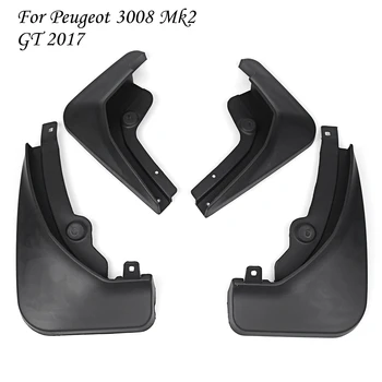 

For Peugeot 3008 Mk2 GT 2017 2018 2019 Car Mud Flaps Fender Mudguards Mudflaps Splash Guards Auto Accessories