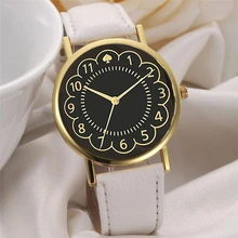 Relogio Femino 2017 new Women Girl Lide Leather Band Analog Quartz Watches Wrist Watch Feb09
