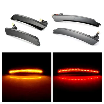 

4 Pieces LED Side Marker Turn Signal Light Smoked Lens Amber Red Signal Lights For MINI Cooper R56 R55 R57 R58 R59 R60 R61