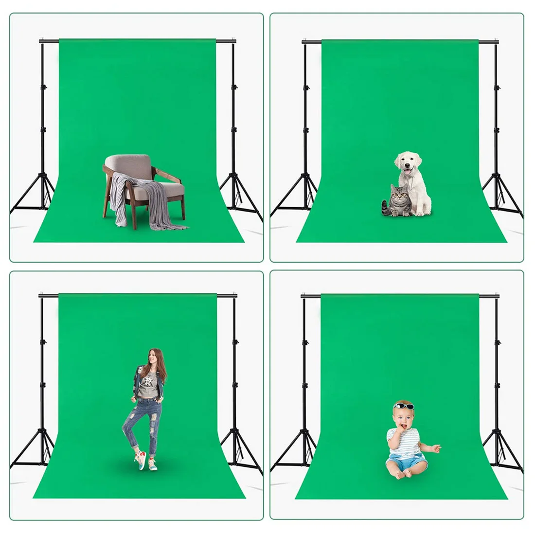 1*1 6 м фон для фотосъемки нетканые фоны фотостудии зеленый экран фото фон|Фон