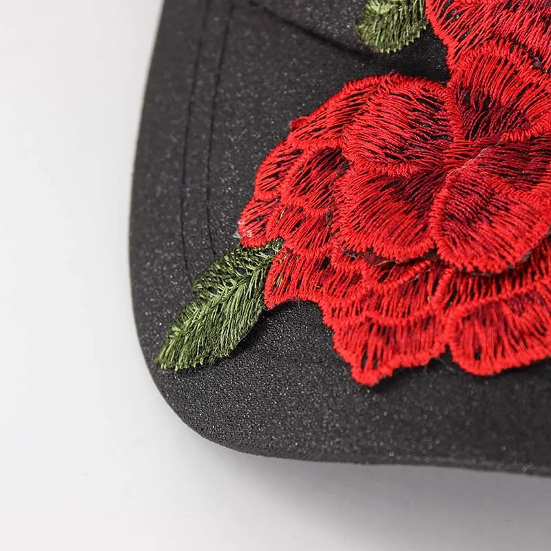 Miaoxi Новая модная брендовая Летняя женская шляпа бейсбольная Кепка с цветочным узором Повседневная Регулируемая джинсовая кепка с наклейками женские шапки BS-016