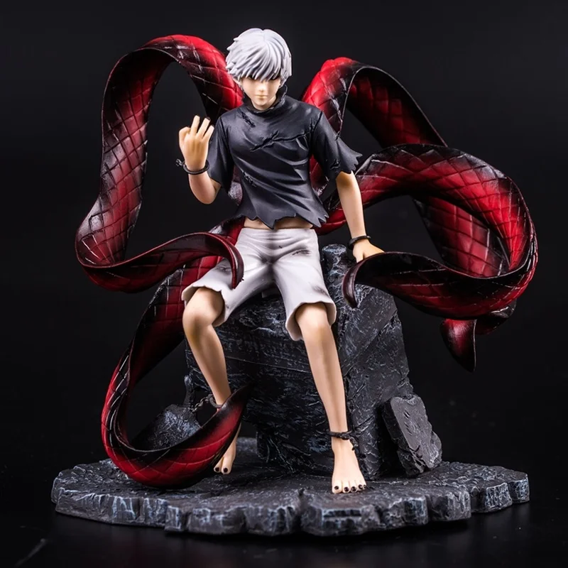 Экшн фигурка Ken Kaneki в штучной упаковке 1/8 весы с 2 головками аниме Tokyo Ghoul большая