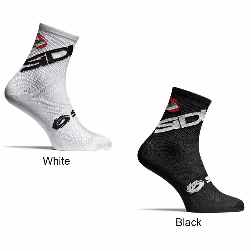 Новые велосипедные носки мужские спортивные черные белые дышащие дорожные велосипеды носки подходят для длины стопы 25-28 см