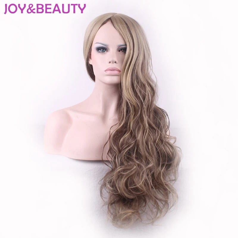 JOY & BEAUTY волосы 24 "длинные волнистые женские парик коричневый кофе цвета