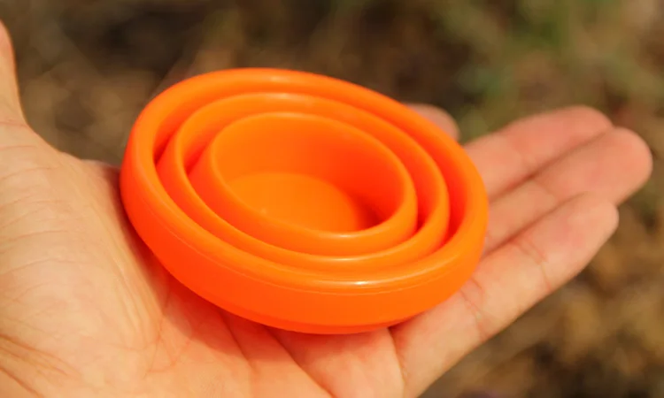 Портативная складная силиконовая кружка для кемпинга объемом 200мл|fire maple|outdoor camping