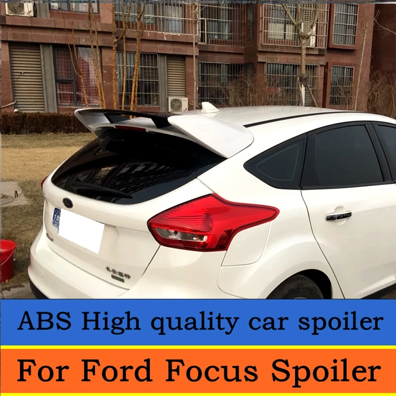 

For Ford Focus ST Spoiler 2012-2015 High Quality ABS Material Car Rear Wing Primer Color Rear Spoiler For Focus ST Spoiler