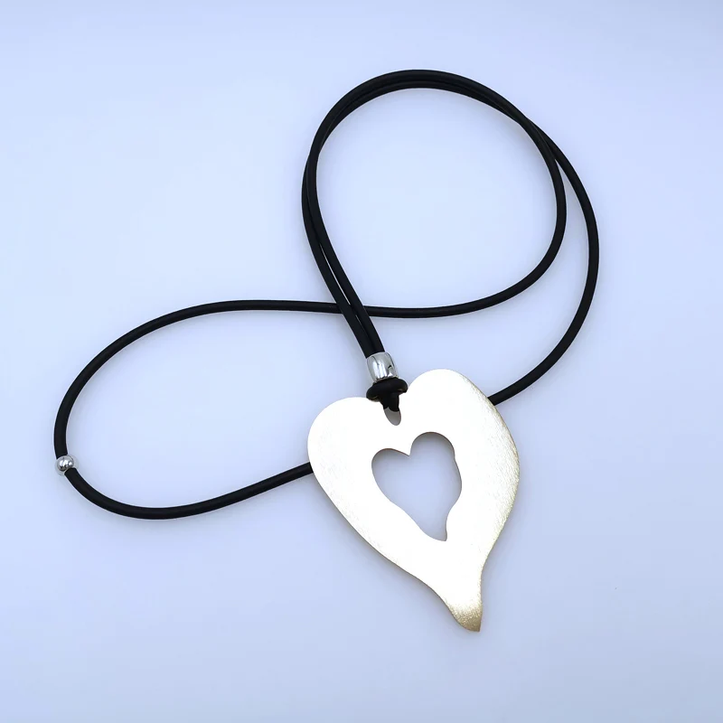 Новое поступление 6 стилей ожерелье для женщин модное Сердце Звезда Шея подвеска чокер цепь повседневное простое ювелирное изделие подарок на день Святого Валентина - Окраска металла: Heart1 chain