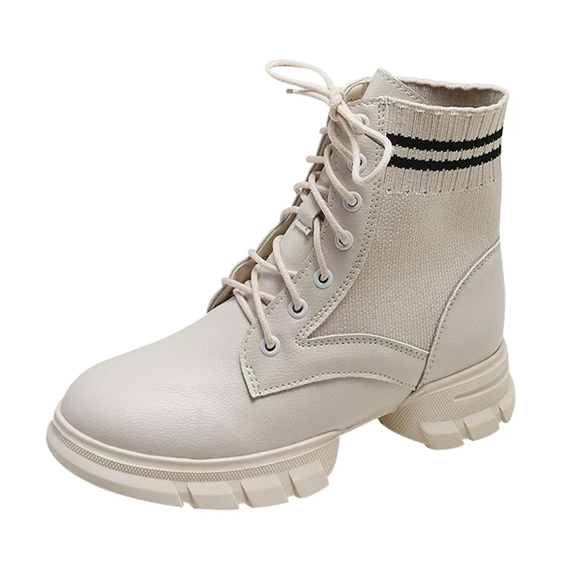 SONDR botas plataforma/ботильоны для женщин цвет бежевый черный botines mujer женская резиновая