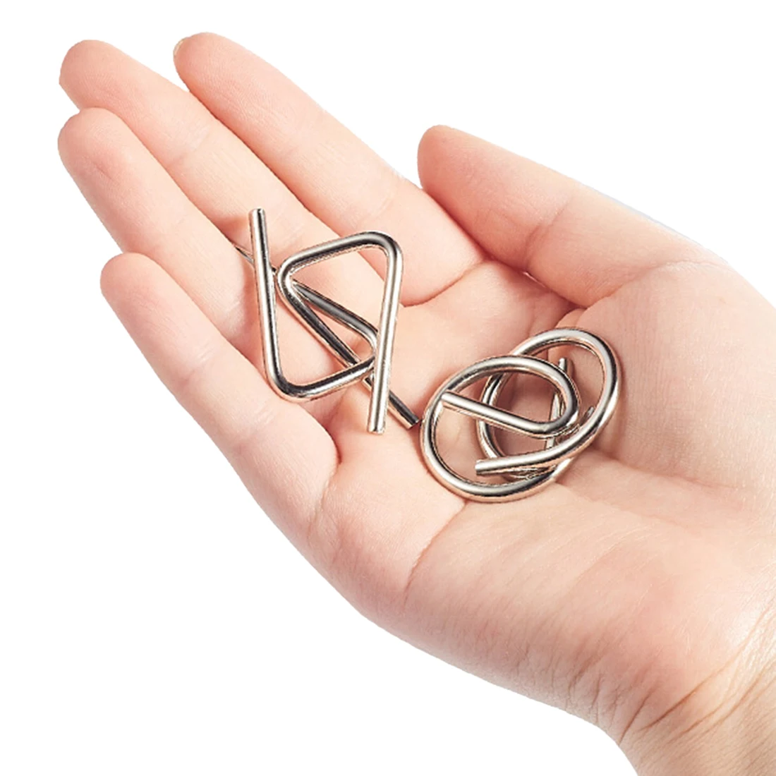 UTOYSLAND 9pcs/set Metal Puzzle Wire IQ Mind Brain Teaser Puzzle Kids Game Toys for Children Adults Baby Montessori Toys