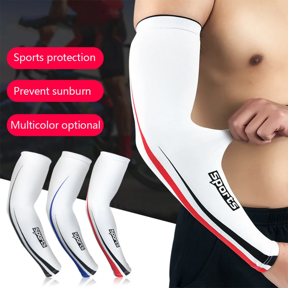 

9 Colors 1Pair Cool Cycling Arm Warmers Running Bicycle UV Sun Protection Cuff Cover Protective Arm Sleeve Bike Sport Sleeves