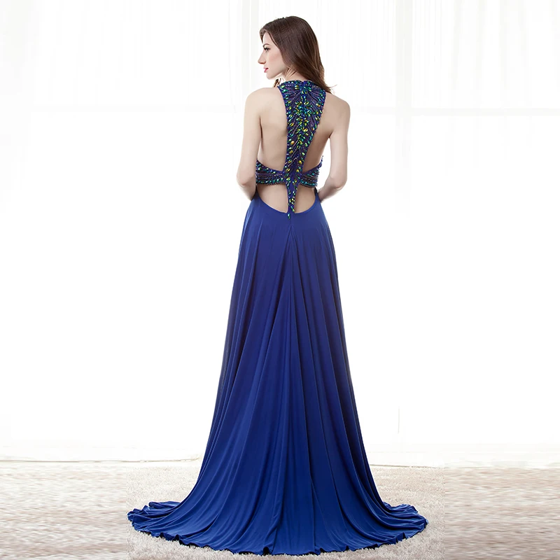 Wedding Royal Blue Evening Dresses Long Backless Abendkleid Langarm Peacock Dress Traje De Gala Formal Women Pregnant Plus Size Wedding Royal Blue Evening Dresses Long Backless Abendkleid Langarm Peacock Dress Traje De Gala Formal Women Pregnant Plus Size