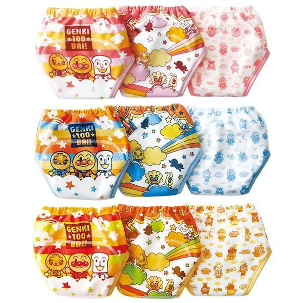 

3pcs/lot Baby Potty Training Pants Child Diaper Cover Reusable Washable Training Nappies Cartoon Nappy ctrx0005