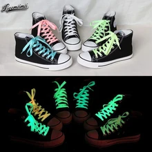 1pair 80cm sport luminous shoelace glow in the dark color fluorescent shoelace Athletic Sport shoe laces reflective shoelaces