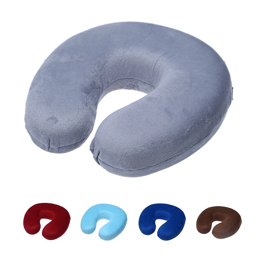Медленный отскок дорожная подушка для шеи Memory Foam U образная подушка офисный полет путешествия Шея Отдых мягкая подушка здоровье и гигиена - изображение