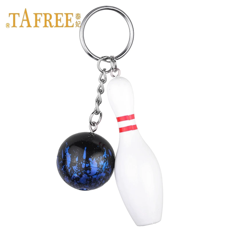 TAFREE محاكاة البولينج المفاتيح السلع الرياضية البولينج مجموعة المشجعين تذكارية قلادة المفاتيح مجوهرات DSC1890 TAFREE محاكاة البولينج المفاتيح السلع الرياضية البولينج مجموعة المشجعين تذكارية قلادة المفاتيح مجوهرات DSC1890