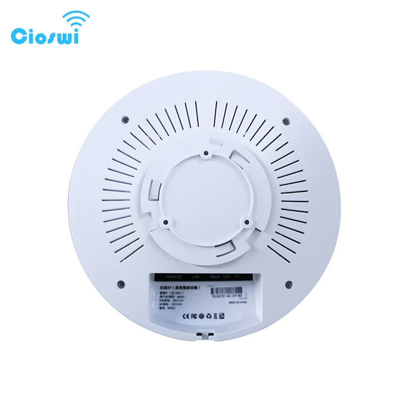 Cioswi-Fi AP522, потолочный беспроводной AP двухдиапазонный QCA9531, 1200 Мбит/с, для предприятия, 802.11ac, точка доступа, AP POE, 24 В